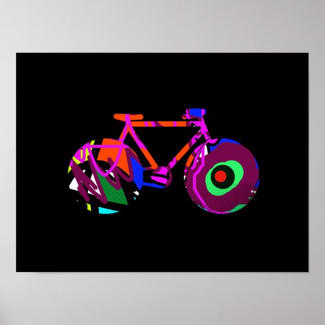 Poster bicicleta, bicicleta, ciclismo (Frente)
