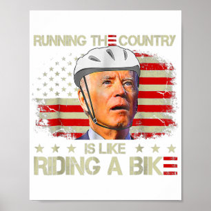 Poster Bicicleta Biden Que Circula O País É Como Rid