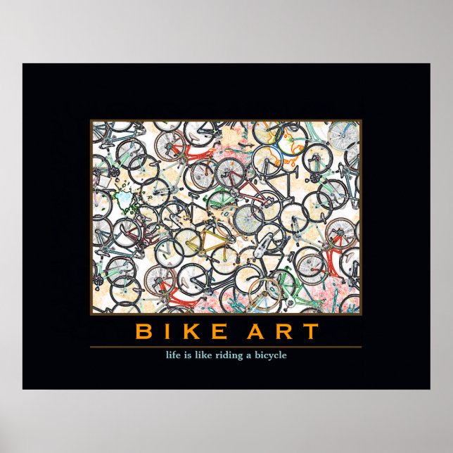 Pôster bicicleta BIKE ART (Frente)