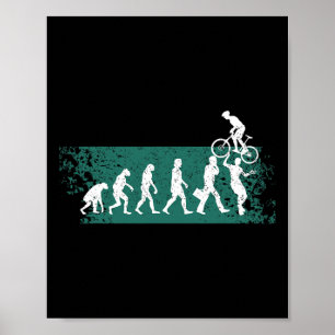 Poster Bicicleta De Montanha Ciclismo Offroad Evolução Da