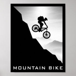 Poster Bicicleta de Montanha Downhill Ciclismo Mtb Ciclis