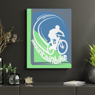 Poster Bicicleta de montanha MTB Bicicleta de montanha pô