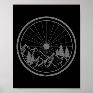 Poster Bicicleta de Montanha Mtb Ciclismo Ciclismo Downhi