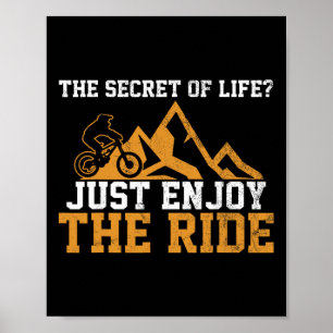 Poster Bicicleta de Montanha - Presente de Ciclismo Downh