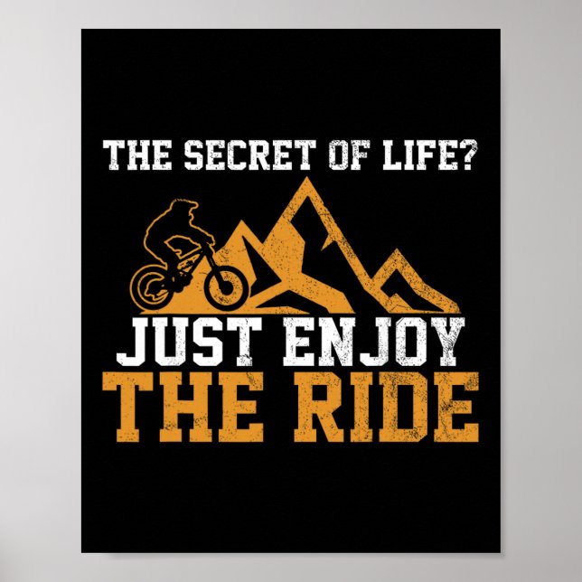 Poster Bicicleta de Montanha - Presente de Ciclismo Downh (Frente)
