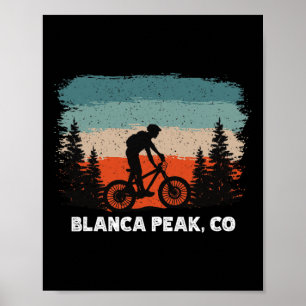 Poster Bicicleta de Montanha Retro Pôr do Sol Vintage Bla
