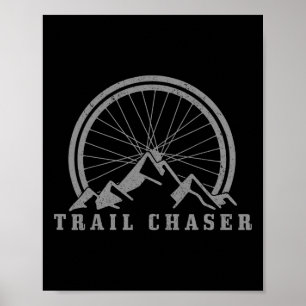 Poster Bicicleta de Montanha Trilha Única Mtb Ciclismo Bi