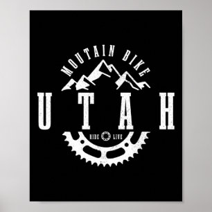 Poster Bicicleta de Montanha Utah Moab Mtb Ciclismo Downh