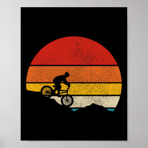 Poster Bicicleta de Montanha Vintage Retro Downhill Cicli