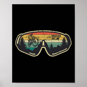 Poster Bicicleta de Montanha Vintage Retro Mtb Ciclismo D