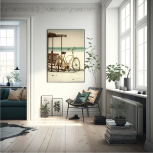 Poster Bicicleta de praia