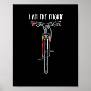 Poster Bicicleta Divertida Eu Sou O Motor