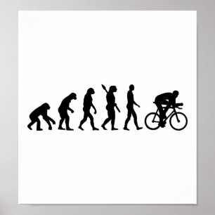 Poster Bicicleta do ciclismo da evolução