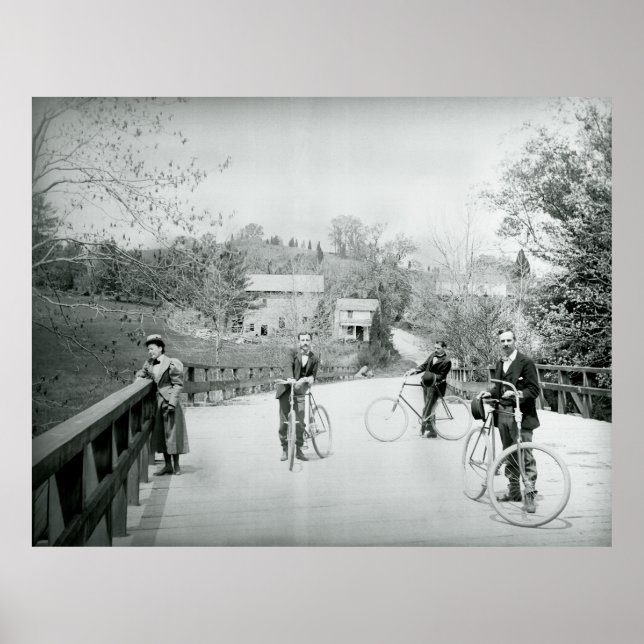 PÔSTER BICICLETA EM 1890 (Frente)