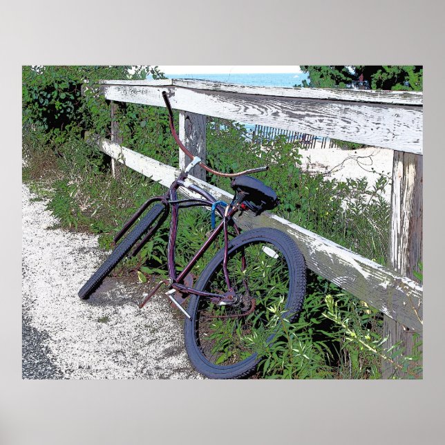 Poster Bicicleta em Jersey Shore (Frente)