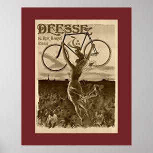 Poster Bicicleta Francês Vintage