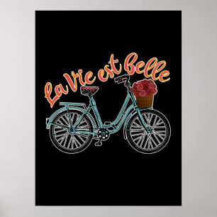 Poster Bicicleta Francesa La Vie Est Belle