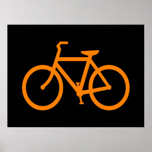 Poster Bicicleta Laranja