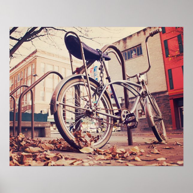 Pôster bicicleta retrô (Frente)