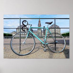 Poster Bicicleta verde no palácio de Christiansborg,