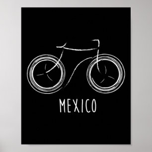 Poster Bicicleta Vintage Retro Fofa México