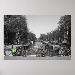 Poster Bicicletas de Amsterdão