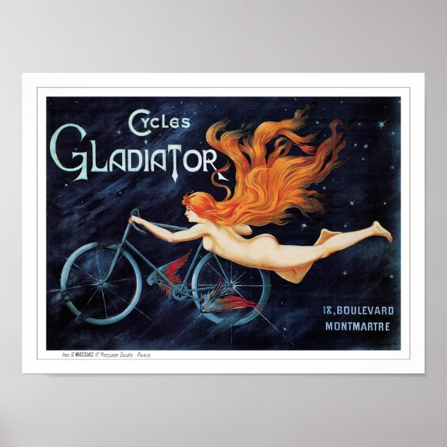 Poster Bicicletas de Gladiador - George Massias (Frente)