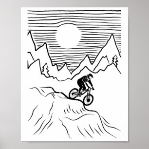 Poster Bicicletas Mtb Cor-verde-sage Mtb Ciclismo Mtb-mon