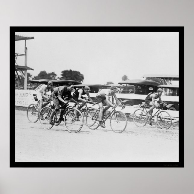 Poster Bicycle Race in Washington, DC 1925 (Frente)