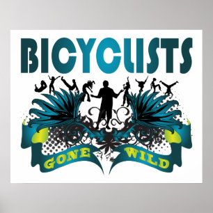 Pôster Bicyclists idos selvagens