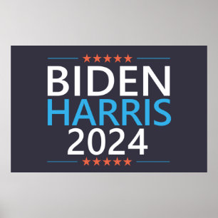 Poster Biden Harris 2024 para a eleição do presidente d