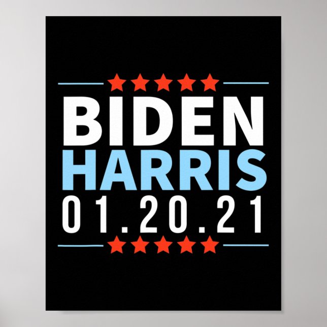 Poster Biden Harris vitória eleitoral de janeiro de 2021 (Frente)