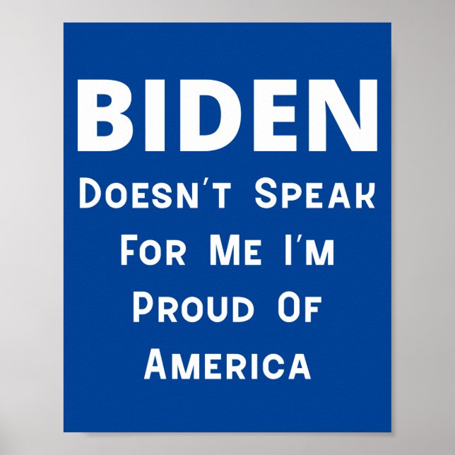 Poster Biden - Orgulho Da América (Frente)