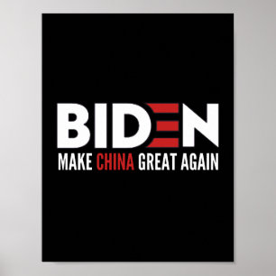 Poster biden Torne o Excelente da China novamente