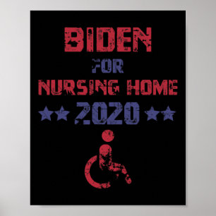 Poster Biden Vintage Para Casa de Repouso Anti Biden Pro
