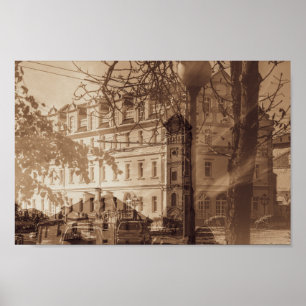 Poster Bielorrússia Б е а р у л с Colagem de Arquitetura