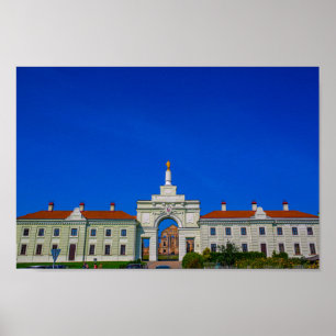 Poster Bielorrússia Б е л а у р с Arquitetura do Palácio