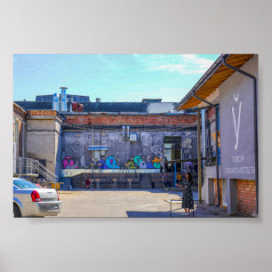 Poster Bielorrússia Б е л р у а ь с М и н Minsk с к arqui