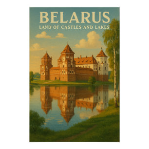 PÔSTER BIELORRÚSSIA — TERRA DE CASTELOS E LAGOS”