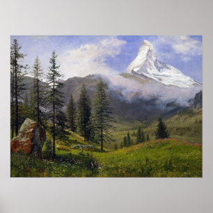 Poster Bierstadt - Matterhorn