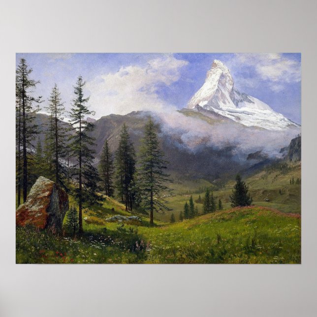 Poster Bierstadt - Matterhorn (Frente)