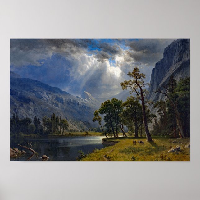 Poster Bierstadt Monte Starr King Yosemite Pintura (Frente)