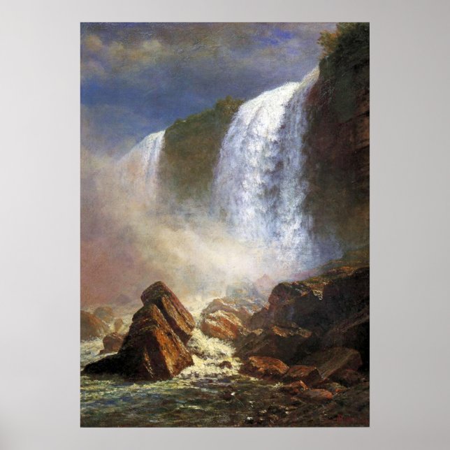 Poster Bierstadt Niagara Falls Painting (Frente)