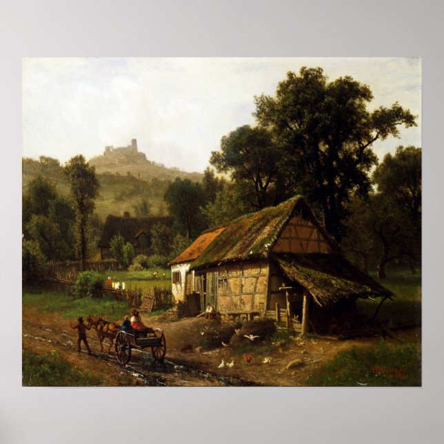Poster Bierstadt - Nos Contrafortes (Frente)