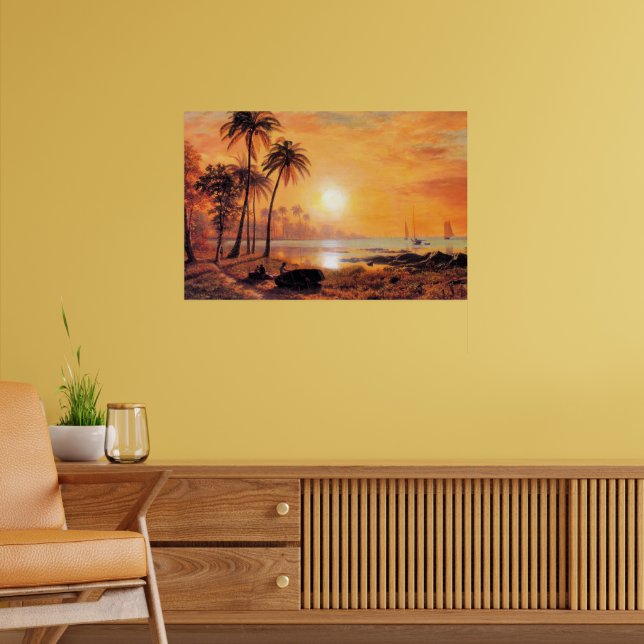 Poster Bierstadt - Tropical Landscape (Sala de Estar 2)