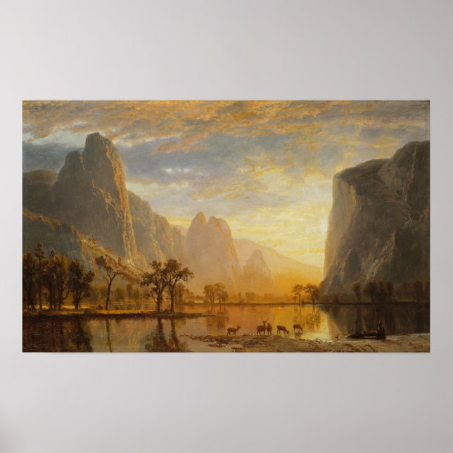 Poster Bierstadt - Vale Do Yosemite (Frente)
