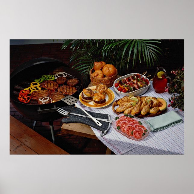 Poster Bifes, hambúrgueres, frango (Frente)