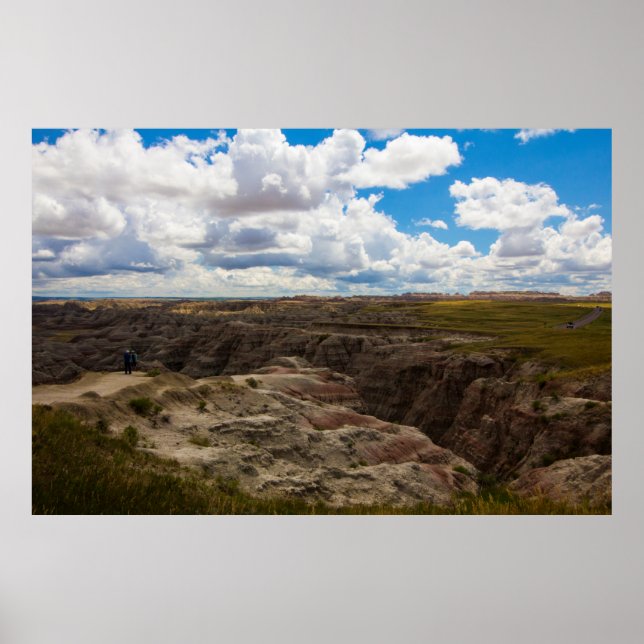 Poster Big Badlands Overlook, Parque Nacional das Badland (Frente)