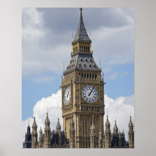 Poster Big Ben e Casas do Parlamento, Londres,