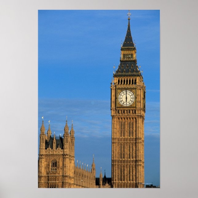 Poster Big Ben e Parlamento (Frente)